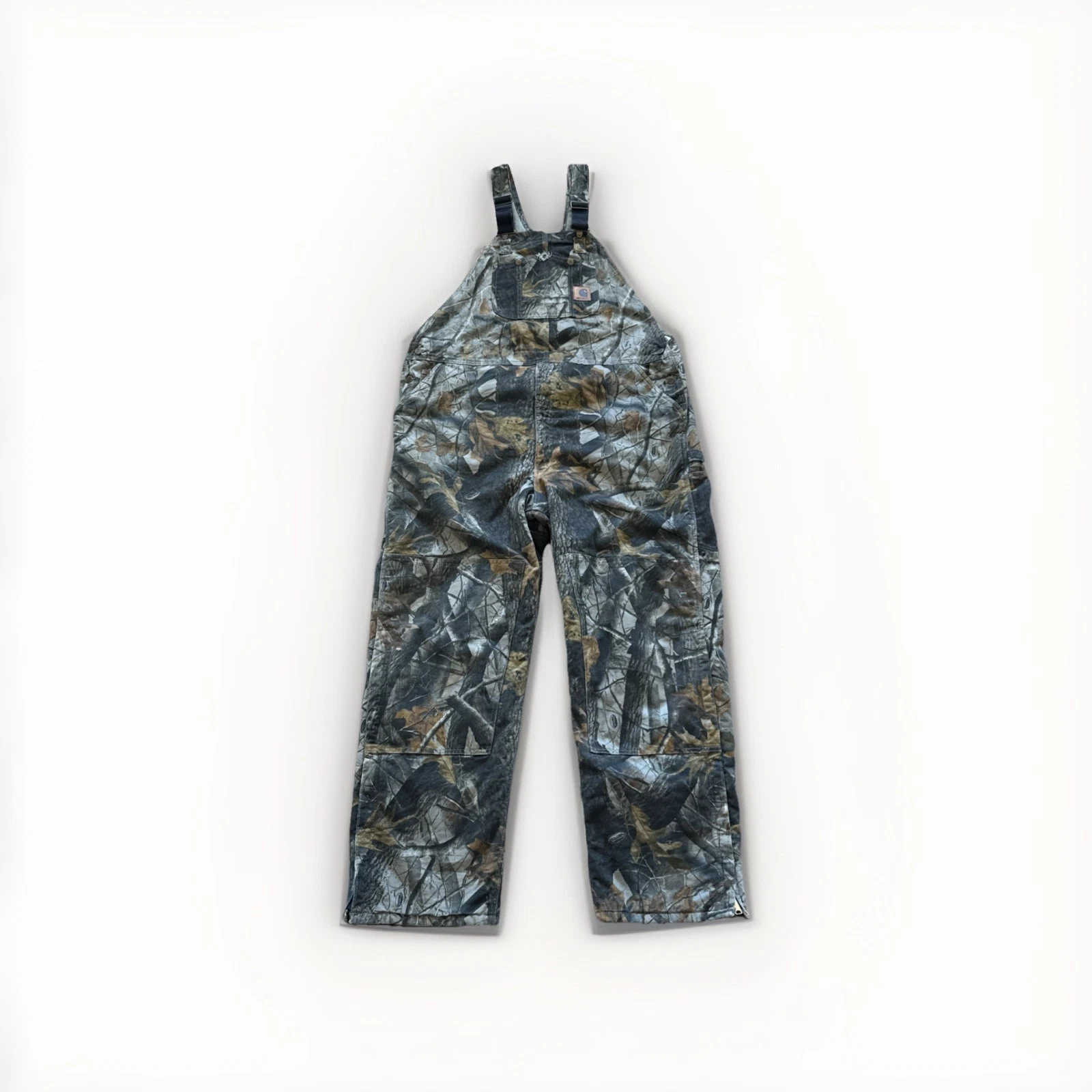 Carhartt Overalls Mens 48 x 34 Insulated Hunting Realtree Camo Bib R43 CMO