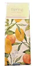 Lemon Lemons Fabric Tablecloth French Country Easy Care Polyester 60x84"