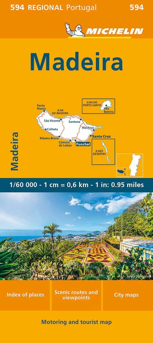 Madeira - Michelin Regional Map 594: Straßen- und Tourismuskarte 1:60.000 (Mic - Image 4