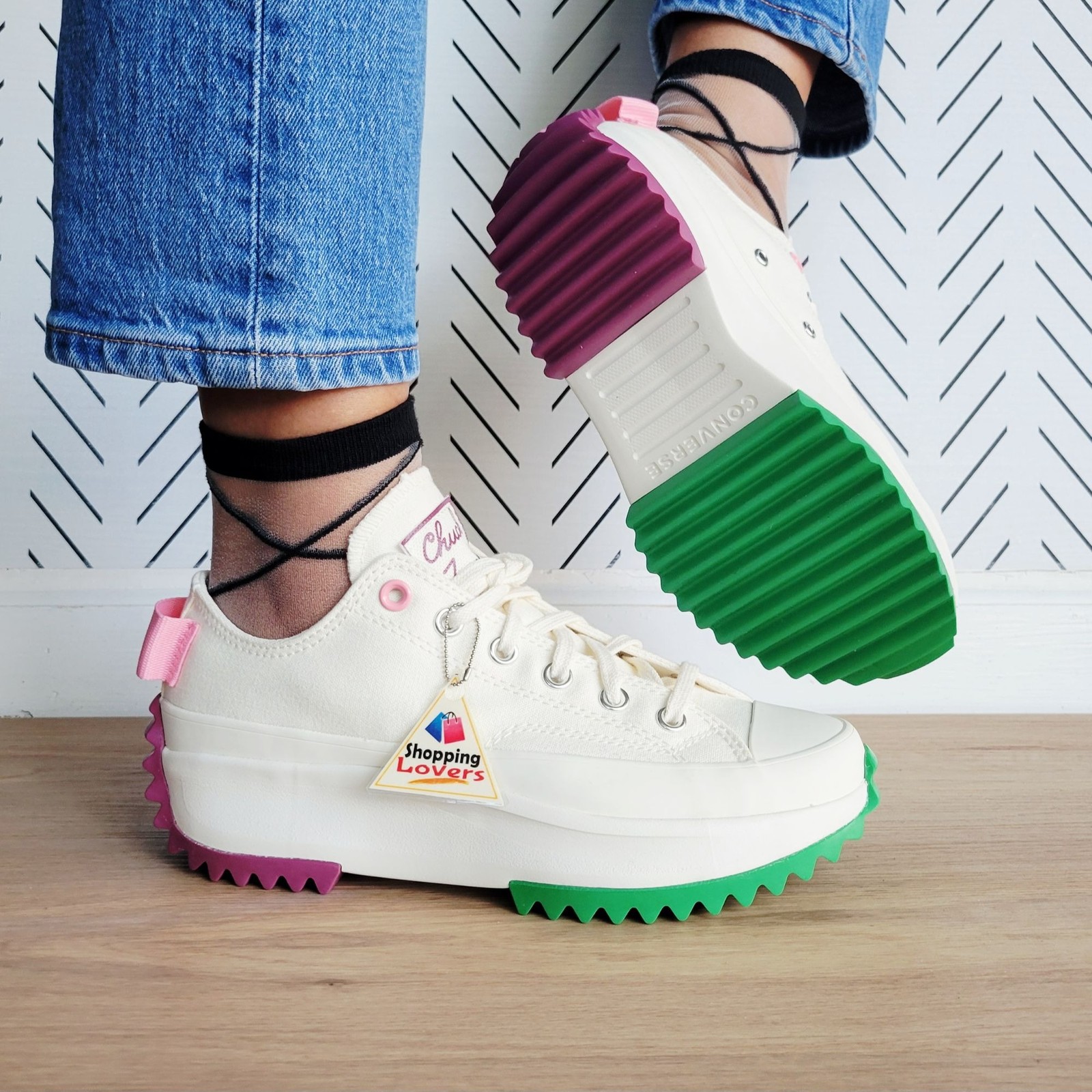 ❤️Converse Run Star Hike Platform Color Pop Sz 8.5 Women's Shoes Sneaker A14271C thumbnail 5