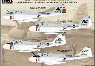AOA decals 1/32 VA-75 Sunday Punchers (1) - A-6A/A-6E Intruders