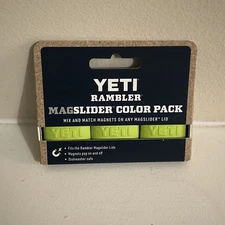 Yeti Rambler Magslider Color Pack Chartreuse 3 Pack Trio Magnet Lid