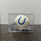 LENNY MOORE (HOF 75) Signed Mini Helmet With COA Baltimore Colts
