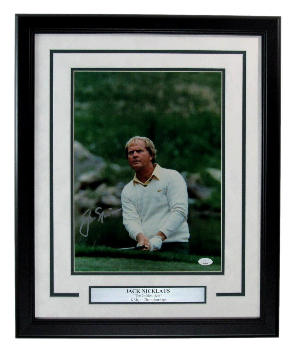 Jack Nicklaus Autographed Signed 11x14 Photo PGA Champion Framed JSA 