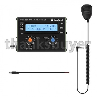 HAMGEEK USDX-CW/FT8 5W usDX SDR QRP Transceiver 3-Band All Mode with Bluetooth