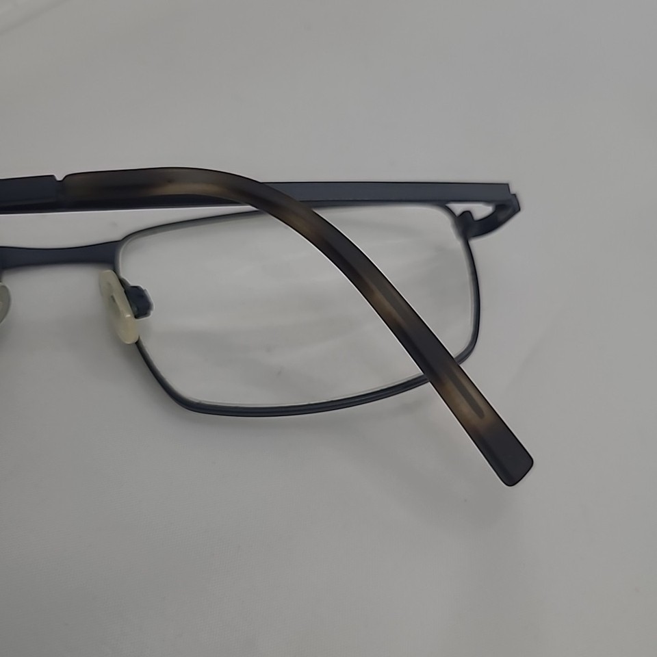 SPECSAVERS SATIN BLUE RECTANGLE glasses frame 54 17 145 MOD: HUNTLEY ...