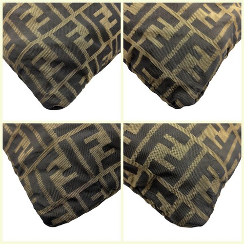 FENDI Hand Bag Tote Purse FF Zucca Brown Authentic - Picture 16 of 24