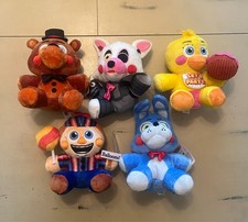 Five Nights at Freddy  s FNAF 2 Plush Jazwares 8" GITD COMPLETE SET OF 5 BOX NWT