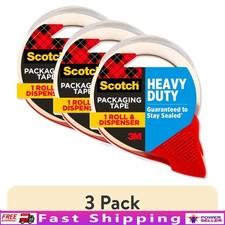 Heavy Duty Packing Tape Dispenser Industrial-Strength Adhesive All Boxes New