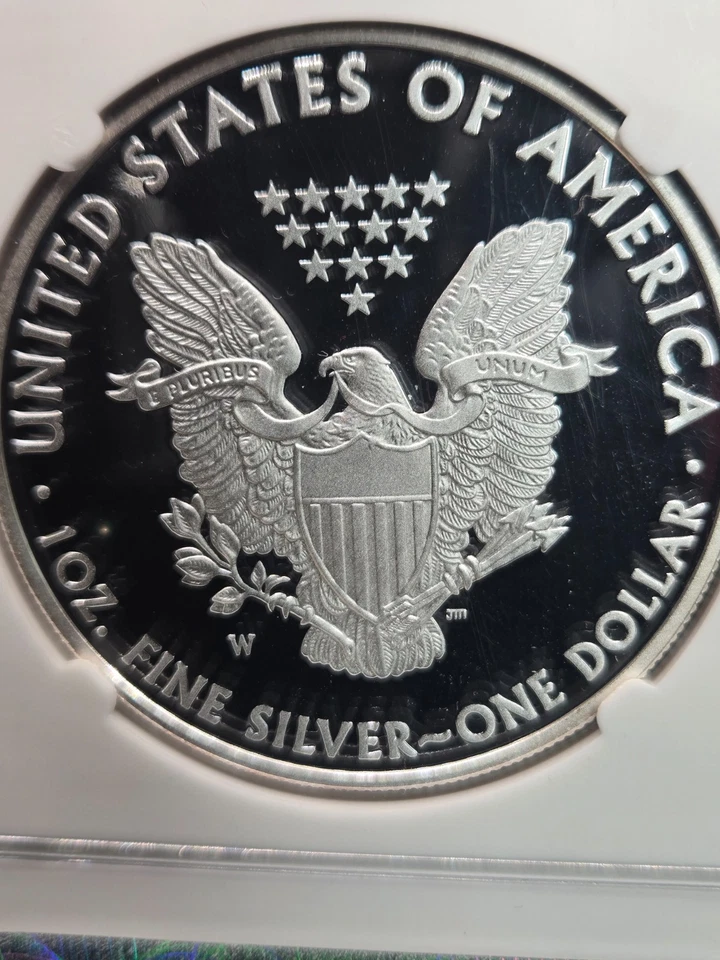 2008-W American Silver Eagle – NGC PF70 Ultra Cameo –Collector’s Proof 🦅 - Image 4 of 4