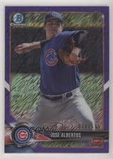 2018 Bowman Chrome Prospects Purple Shimmer Refractor 68/655 Jose Albertos y8h