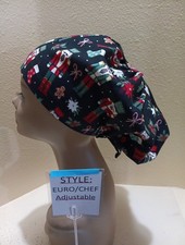 Nutcracker Christmas/Winter Women's Euro/Chef Surgical Scrub Hat/Cap Handmade