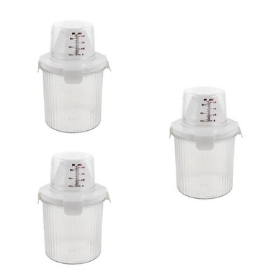 3 Pieces Lebensmittelbehälter Teigaufbewahrungsbehälter Lebensmittelechte