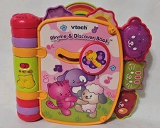 Vtech Rhyme  Discover Book Electronic Toy Reads Sings Nursery Rhymes TESTED