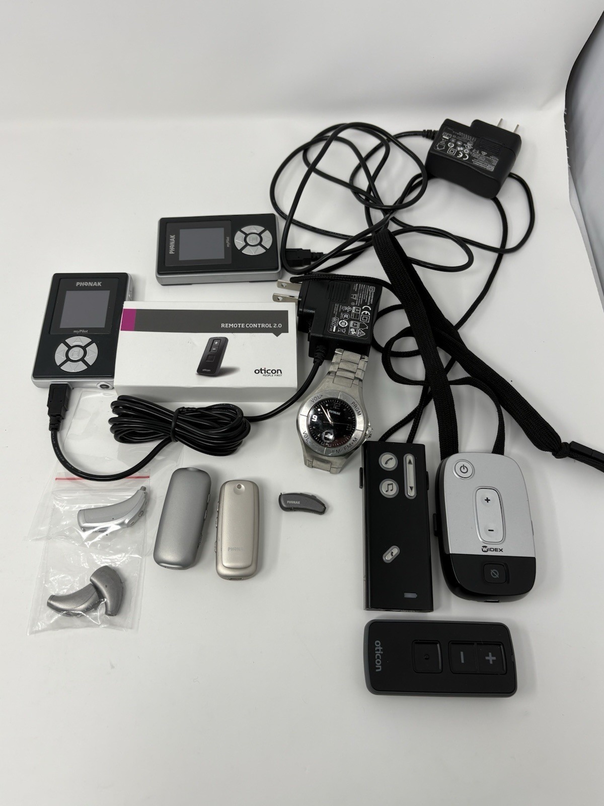 Lot With Phonak Hearing Systems Hearing Aid Supplies. Not All Tested