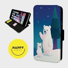 SWEET POLAR BEARS LOVE - Kunstleder Flip Handyhülle - iPhone/Samsung