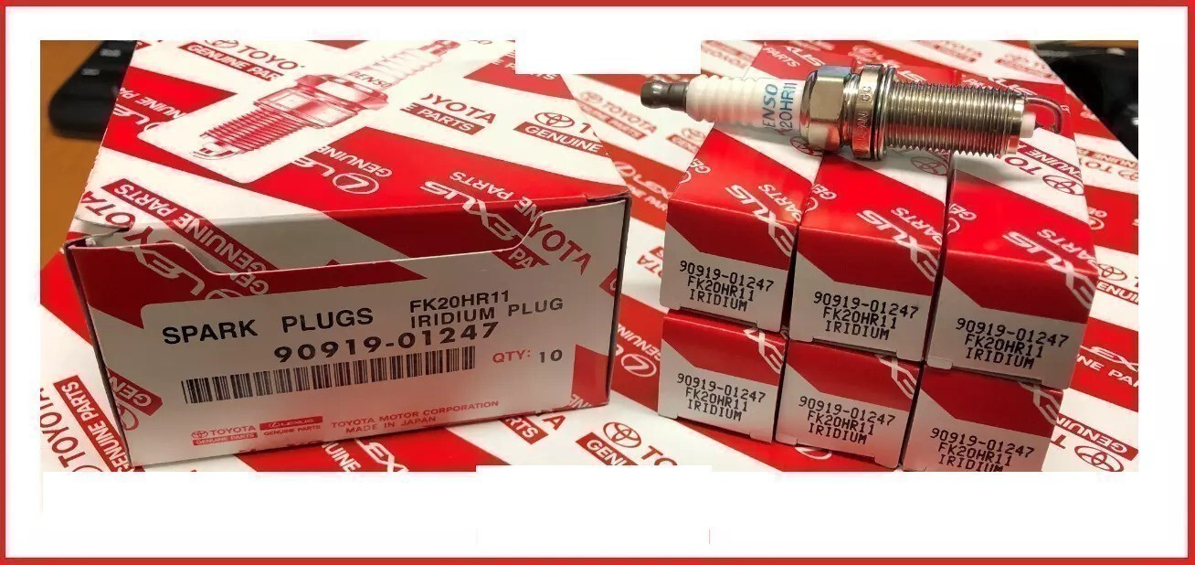 6 PACK OEM 90919-01247 Denso Iridium Spark Plugs for Lexus Lexus ES350 FK20HR11
