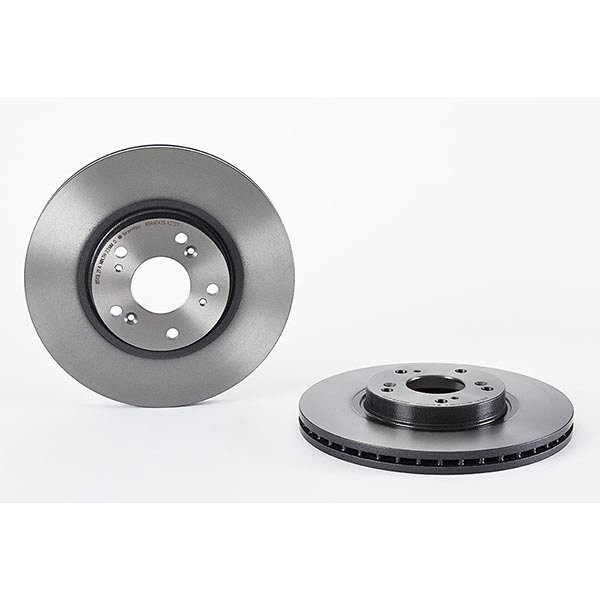 2x Front Brake Discs and Front Brake Pad Set Fits Honda Accord BREMBO - Image 11