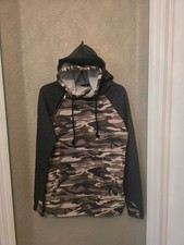 Ampersand Ave. Camo Double Hooded Sweatshire Hoodie size M