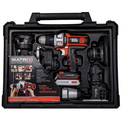 20V Max Lithium-Ion Cordless Matrix 6 Tool Combo Kit with Storage Case - Picture 12 of 12