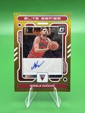 2023-24 Panini Donruss Optic Auto Elite Series Nikola Vucevic Gold /10 #ESS-VUC