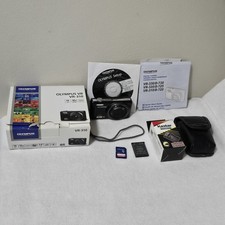 Olympus VR-310 Digital Camera Bundle Black 14MP 10x Zoom Vintage Works