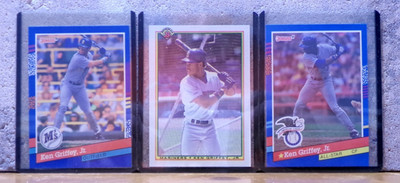 KEN GRIFFEY, JR. MARINERS COOL VINTAGE 30 YEAR OLD TOP LOADED CARD TRIO # 8