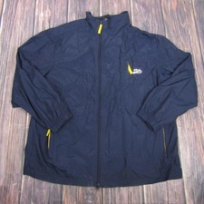 Nike Jacket Mens XL Navy Blue Full Zip Windbreaker Lightweight Running Taiwan