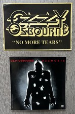 Ozzy Osbourne No More Tear & Ozzmosis Promotional Stickers RARE