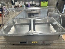 Juego de buffet eléctrico de acero inoxidable de 9 cuartos de galón calentador de alimentos para banquetes eventos