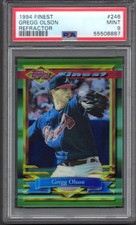 1994 Finest Gregg Olson #246 Refractor PSA 9 Atlanta Braves