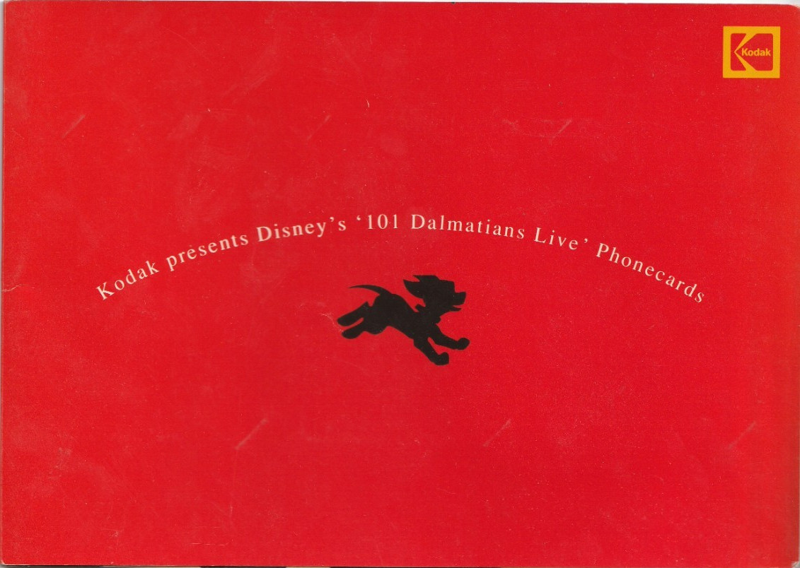 FOLDER VUOTO PER SCHEDE DISNEY CARICA 101 DALMATIANS KODAK SINGAPORE SOLO FOLDER