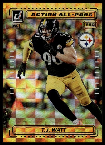 T. J. Watt #AP-14 2022 Panini Donruss Action All Pros card