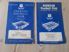 2x Vintage 1966/1968 Everton Official Football Programmes