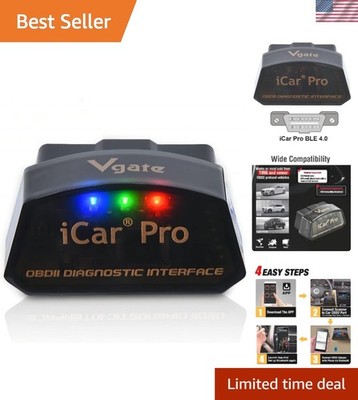 Efficient iCar Pro Bluetooth 4.0 Diagnostic Tool   Compatible with Most Apps