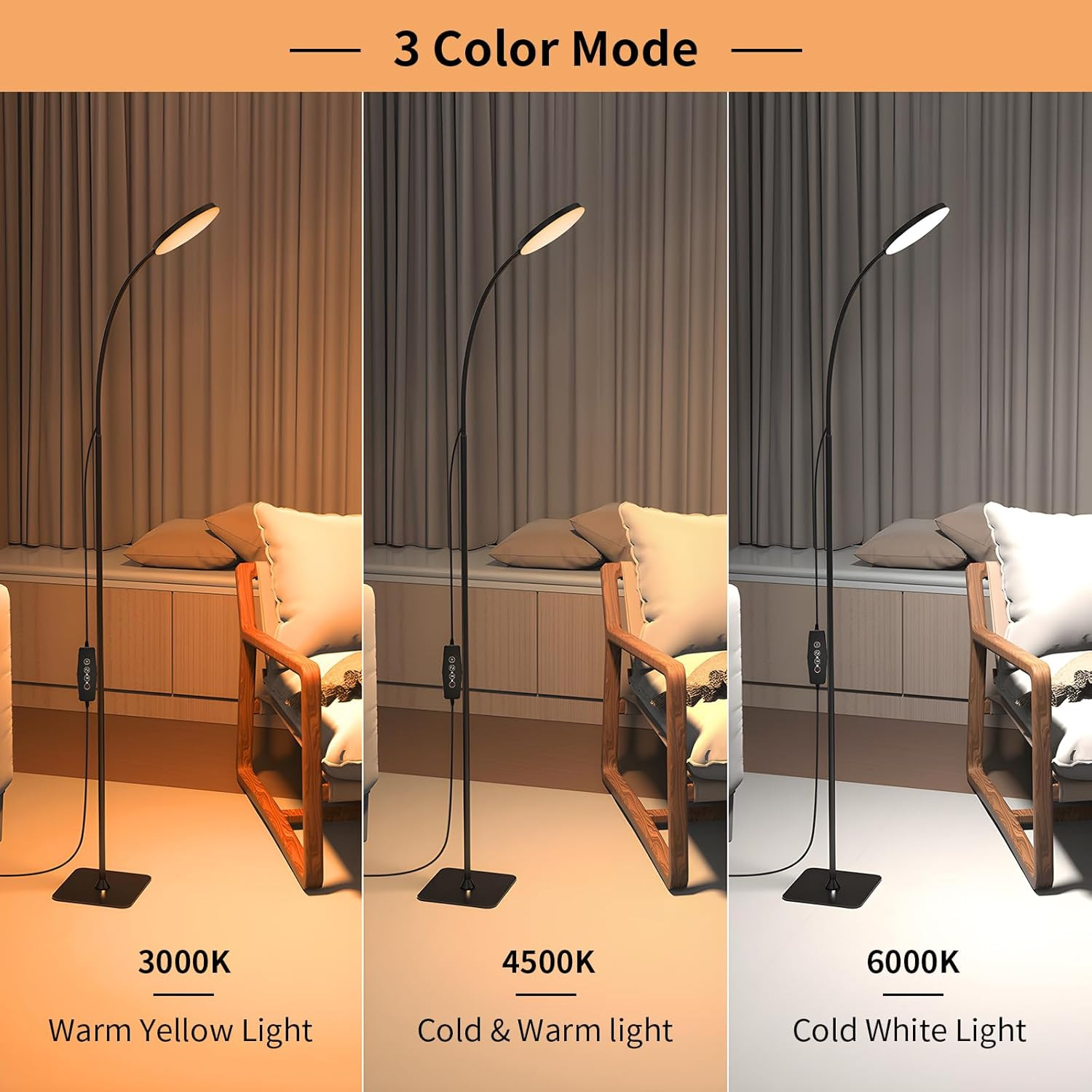 Lampada Lettura 160 LED Alta Efficienza | 10 Livelli Dimmerabili - 3
