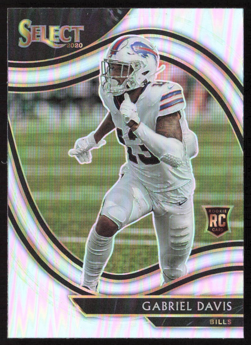 2020 Panini Select Field Level Silver Prizm Gabriel Davis #382 Rookie Bills