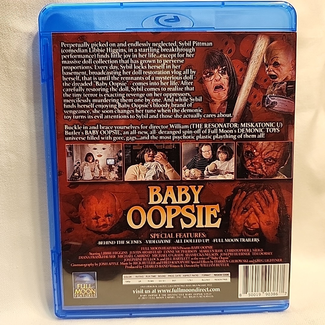 Baby Oopsie - Blu-ray Trilogy + Demonic Toys - US Region Free - Full Moon Horror