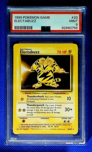 PSA 9 Electabuzz 20/102 Base Set Unlimited 1999