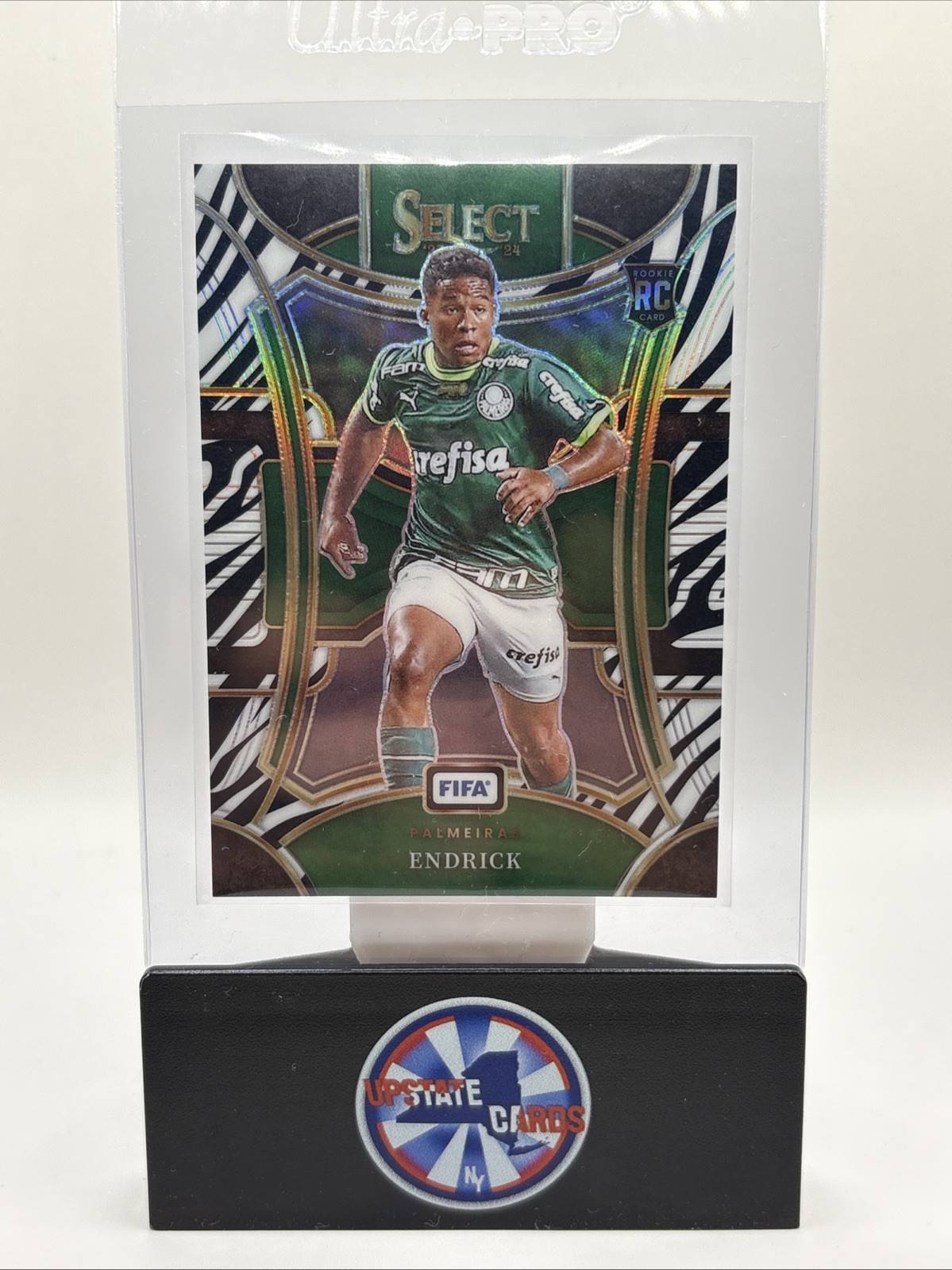 2023-24 Panini Select FIFA #158 Mezzanine Endrick Rookie RC Zebra #22/25