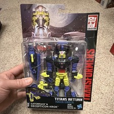 Hasbro Transformers Titans Return Gatorface & Decepticon Krok w  Titan Master