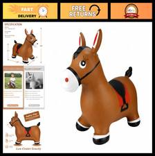 Bouncy Horse Hopper Toy for Toddlers - Inflatable Jumping Ride-On Animal, Fun Gi