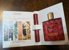 Versace Eros Flame Eau De Parfum EDP Spray Sample Vial 1ml .03 oz Brand New