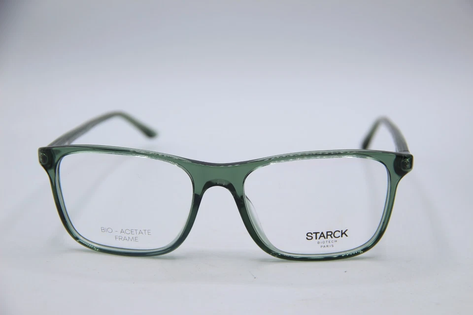 НОВЫЙ STARCK EYES SH 3065 0008 ЗЕЛЕНЫЙ ПРОЗРАЧНЫЙ ПОДЛИННЫЙ ОЧКИ С ЧЕХЛОМ 54-17 - Изображение 2 из 4