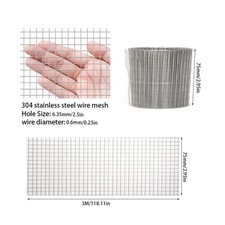Rodent Proof Stainless Steel Mesh Sheet Rat & Mice Deterrent Roll Pest Control