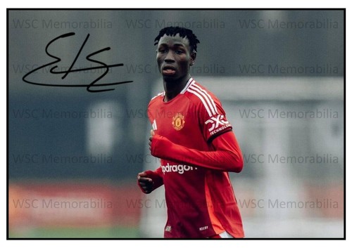 12073. Sekou Kone Signed Pictures (A4 Prints) Manchester United