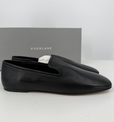 Everlane Italian Leather Day Loafer in BLACK size 7 Women's Slip-on Flat