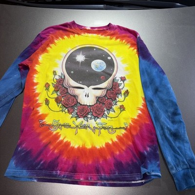 Vintage 90s Grateful Dead Space Your Face Shirt Liquid Blue Tye Dye 1992 medium