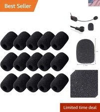 Durable 15 Pack Microphone Windscreen for Clear Audio, Dust & Wind Shielding