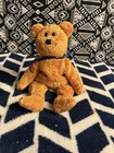 Fuzz Vintage 2004 Washable Retired Bear Plush, Small 6-14 in Brown Ribbon — photo 1